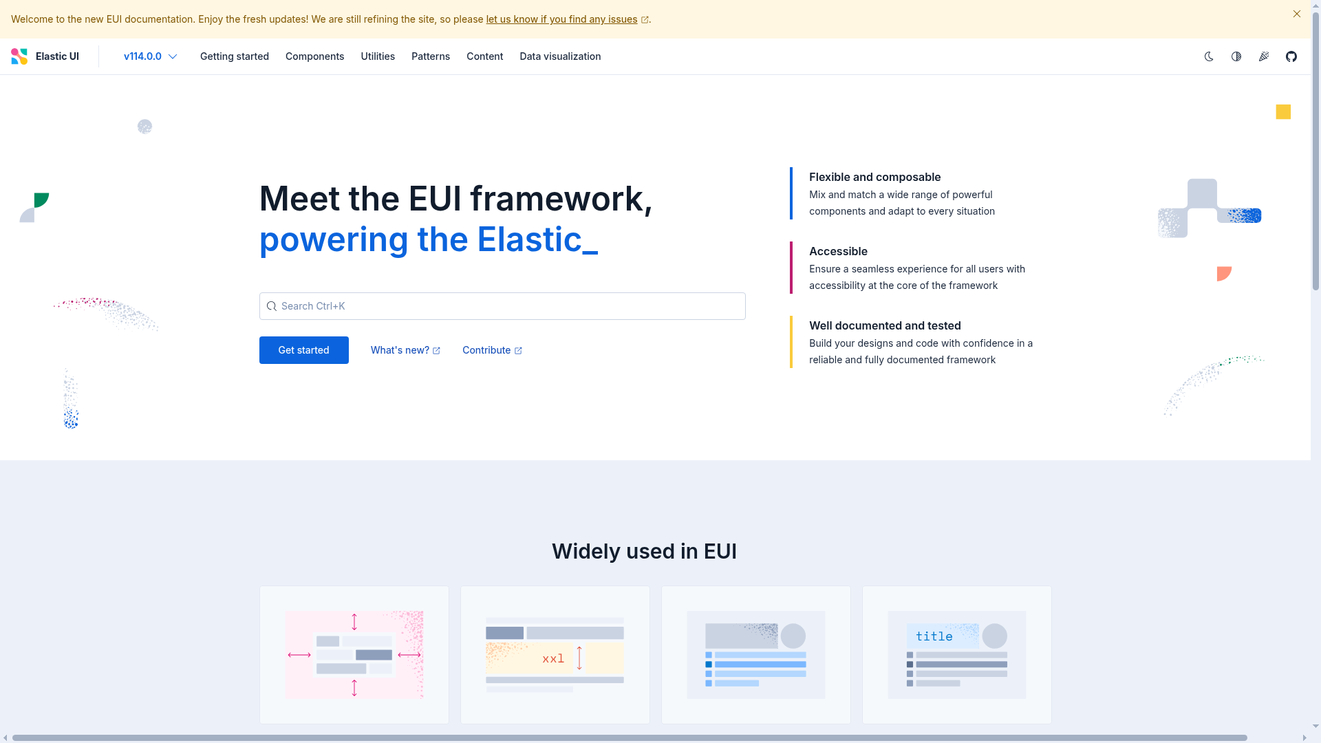 Elastic UI framework