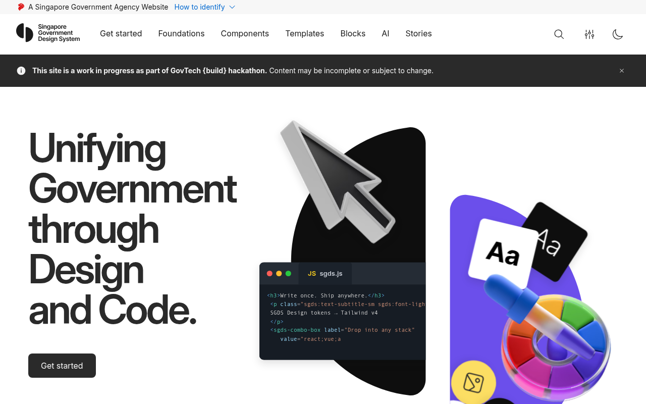 SGDS (Singapore Government Design System)
